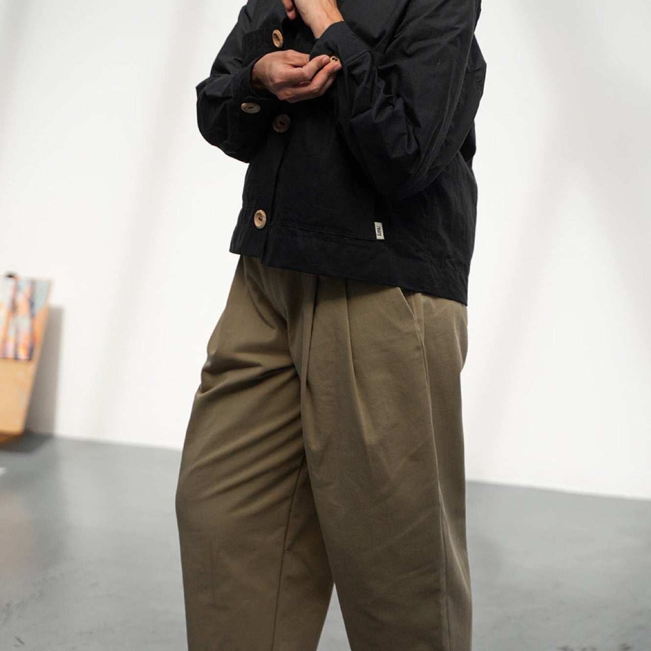 'Couper' Pleated Front Cord Trousers