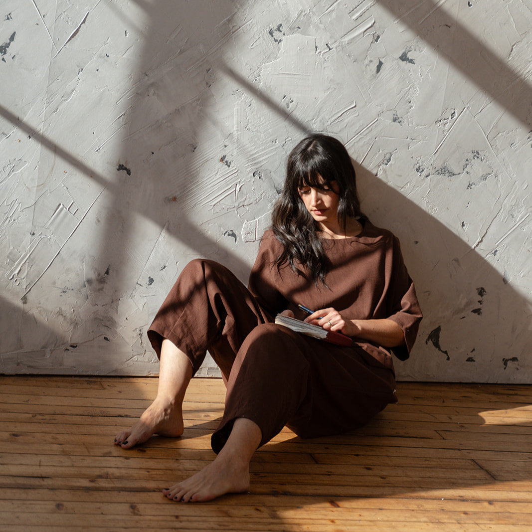 'Morley' linen trousers - Ready to Ship