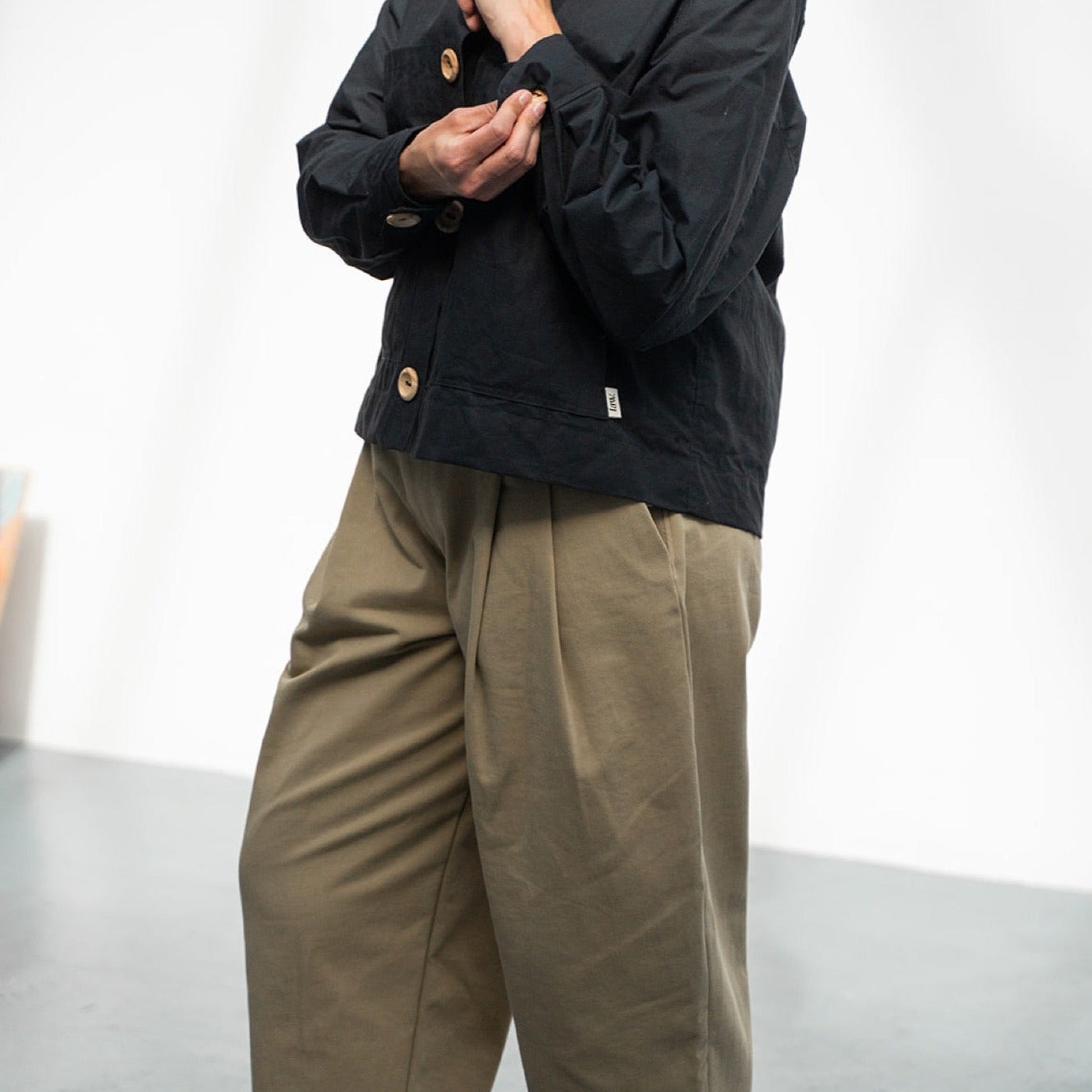 'Couper' Pleated Front Cord Trousers