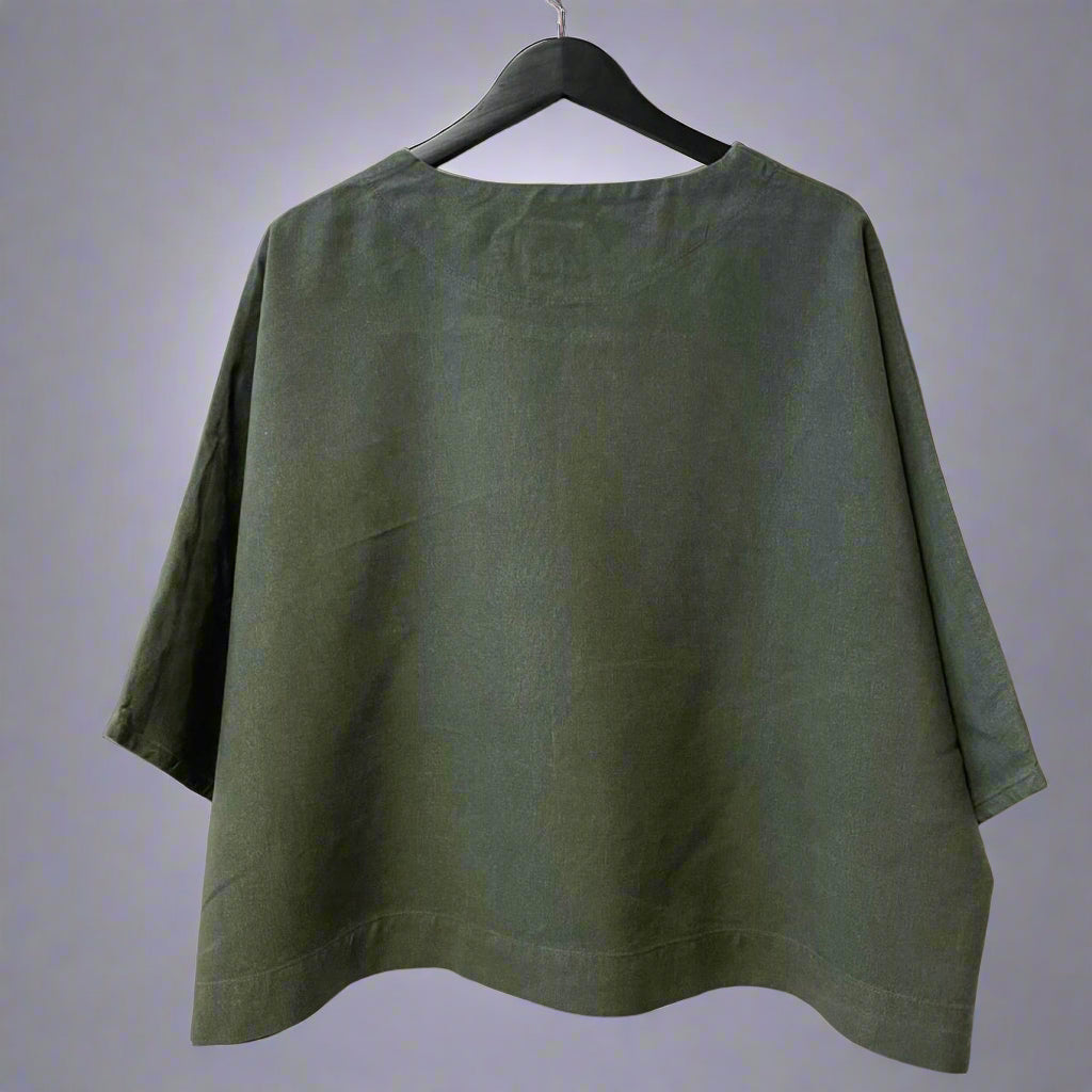 'Olivia' Sage top | pre-loved | size L