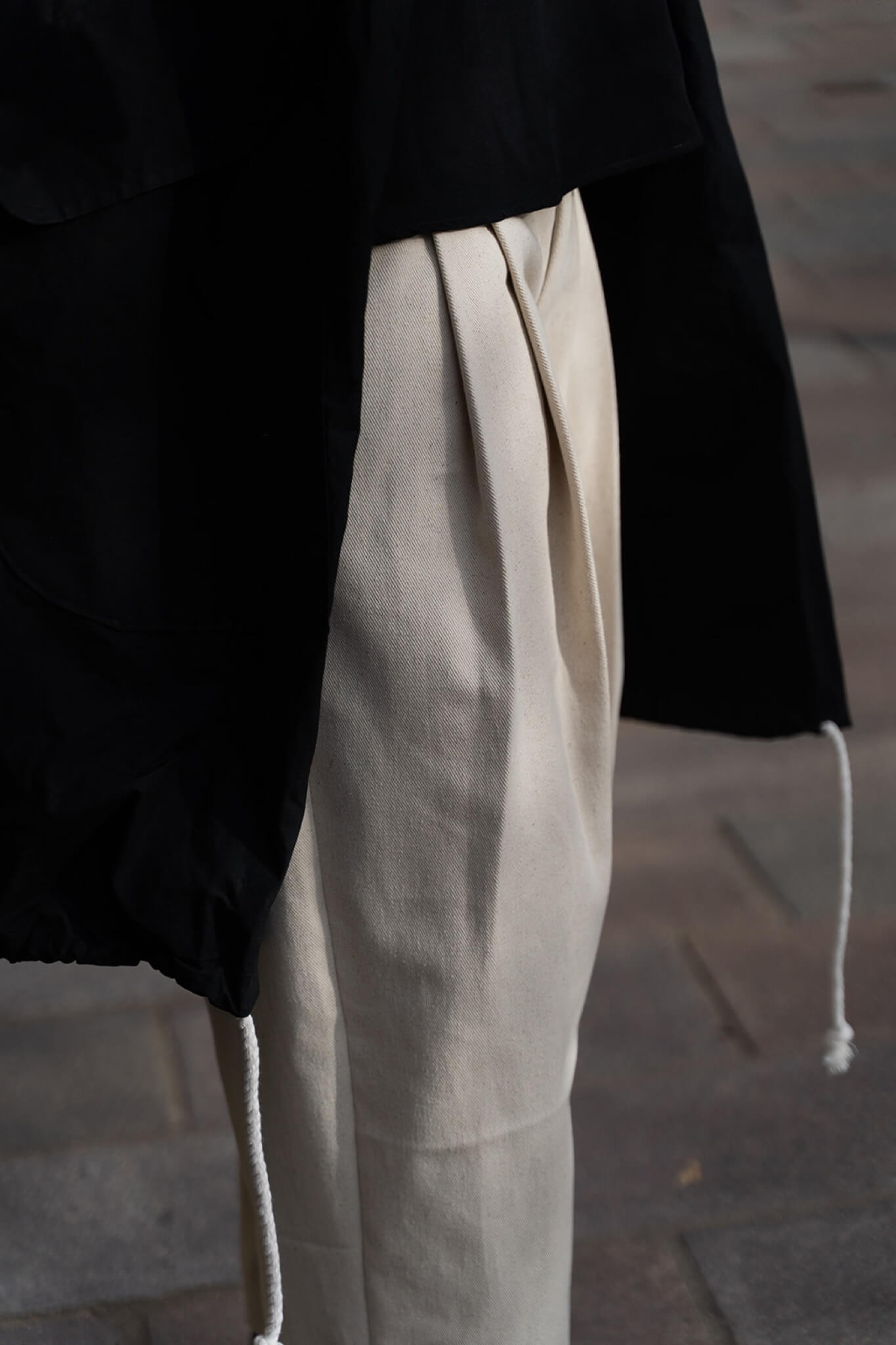 'Couper' Denim pleated Trousers