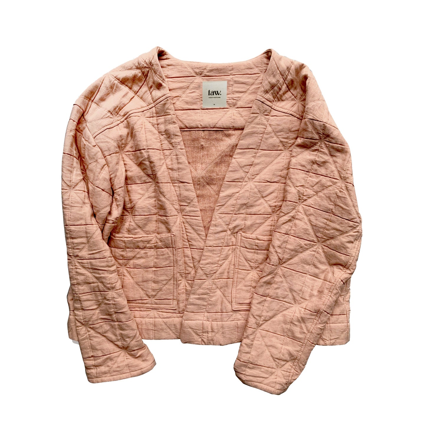'Elly' Pink Padded Cardigan - Ready to ship