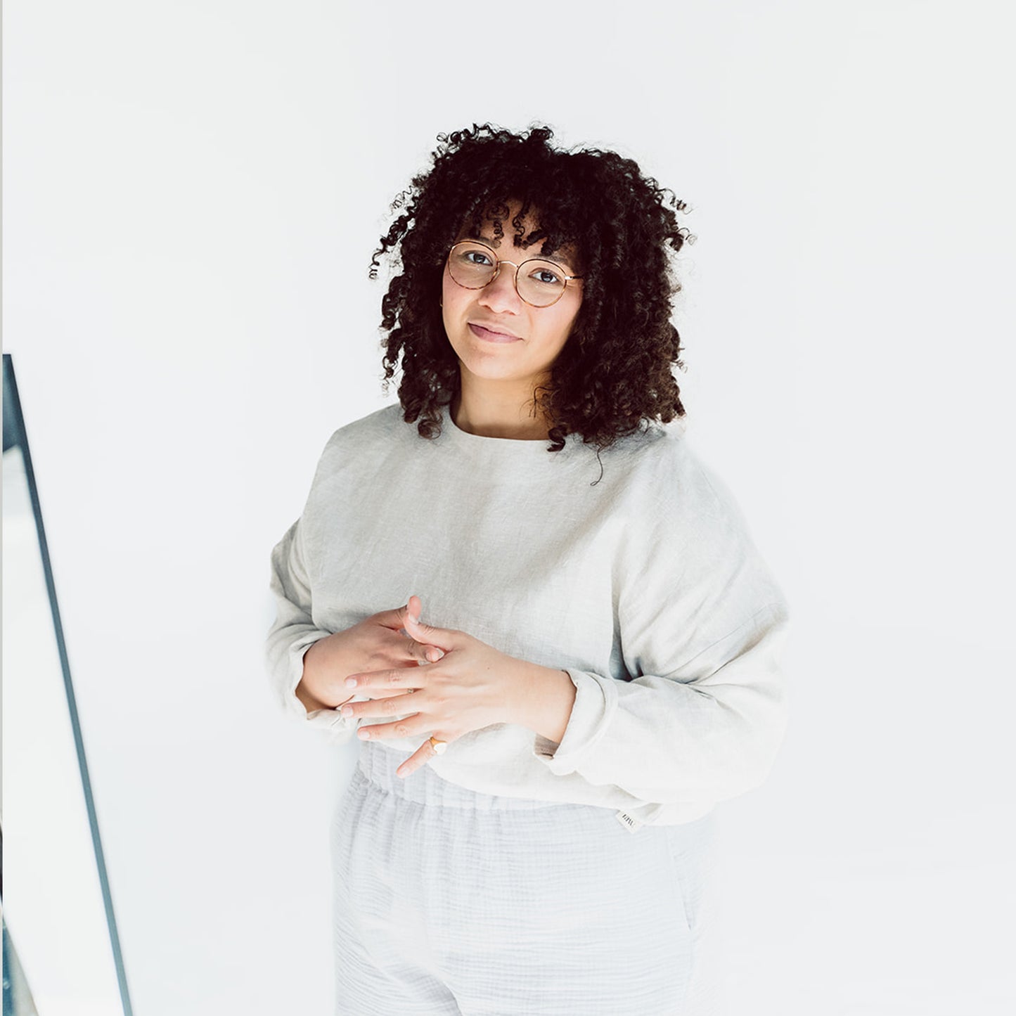 LAW LONG SLEEVE OLIVIA LINEN TOP