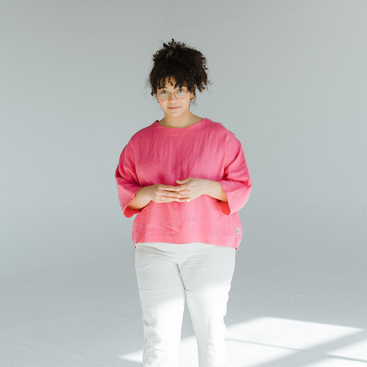 Olivia Oversized Linen Top size M