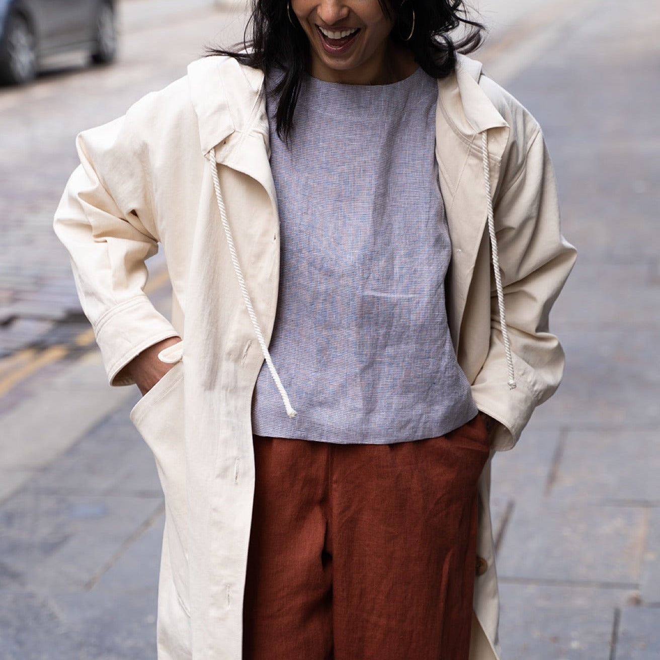 cream parka jacket