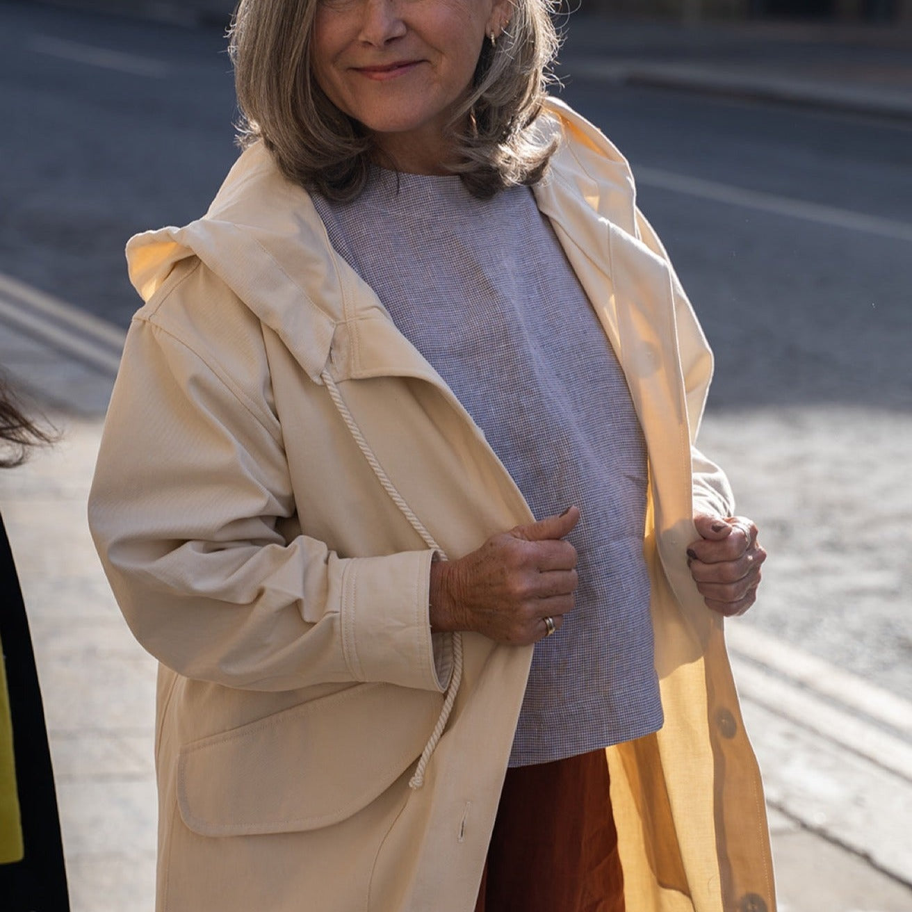 cream parka jacket