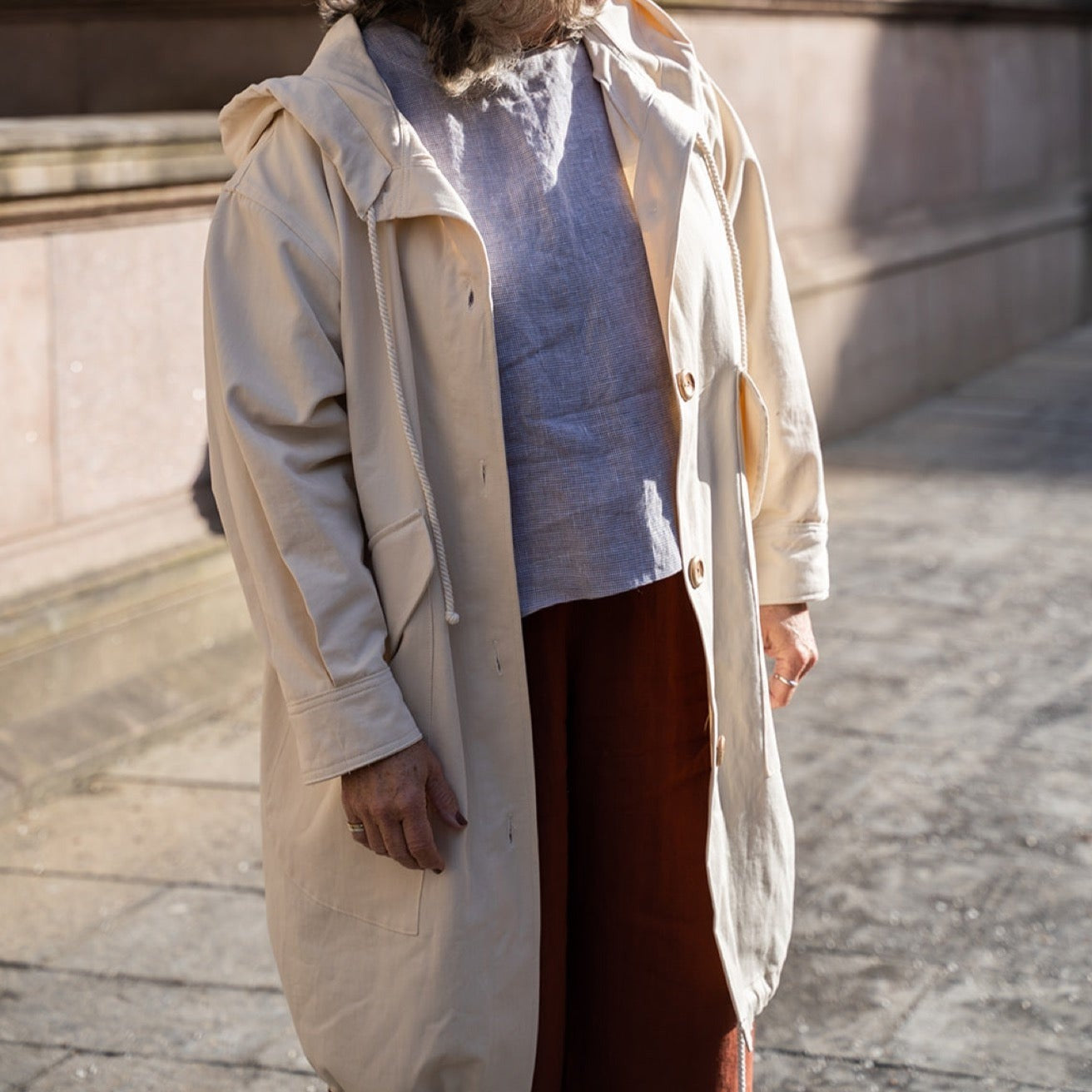 cream parka jacket