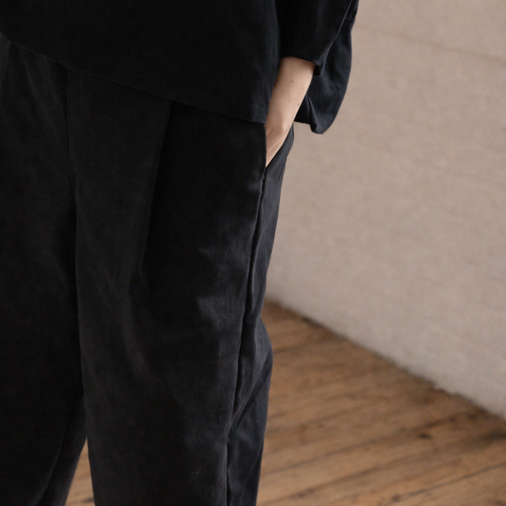 Black morley trousers