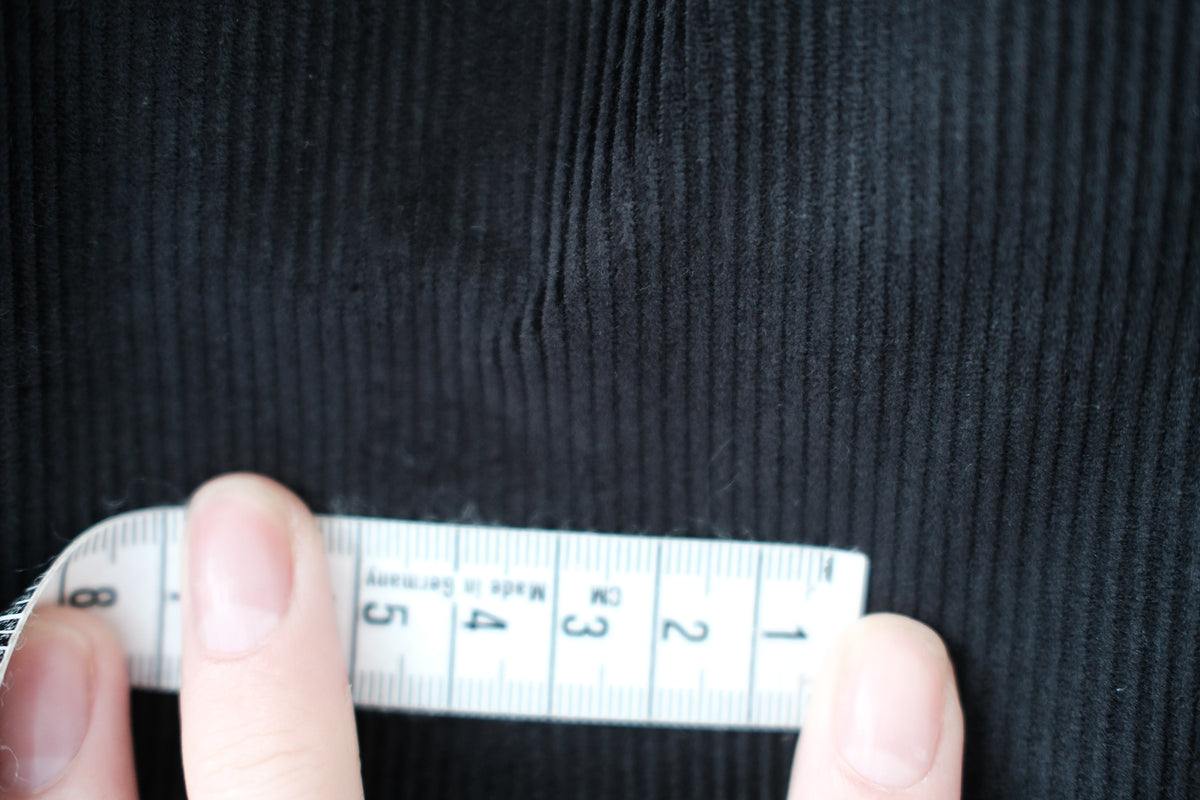 Willow Black corduroy Barrel trousers | Ready to Ship size