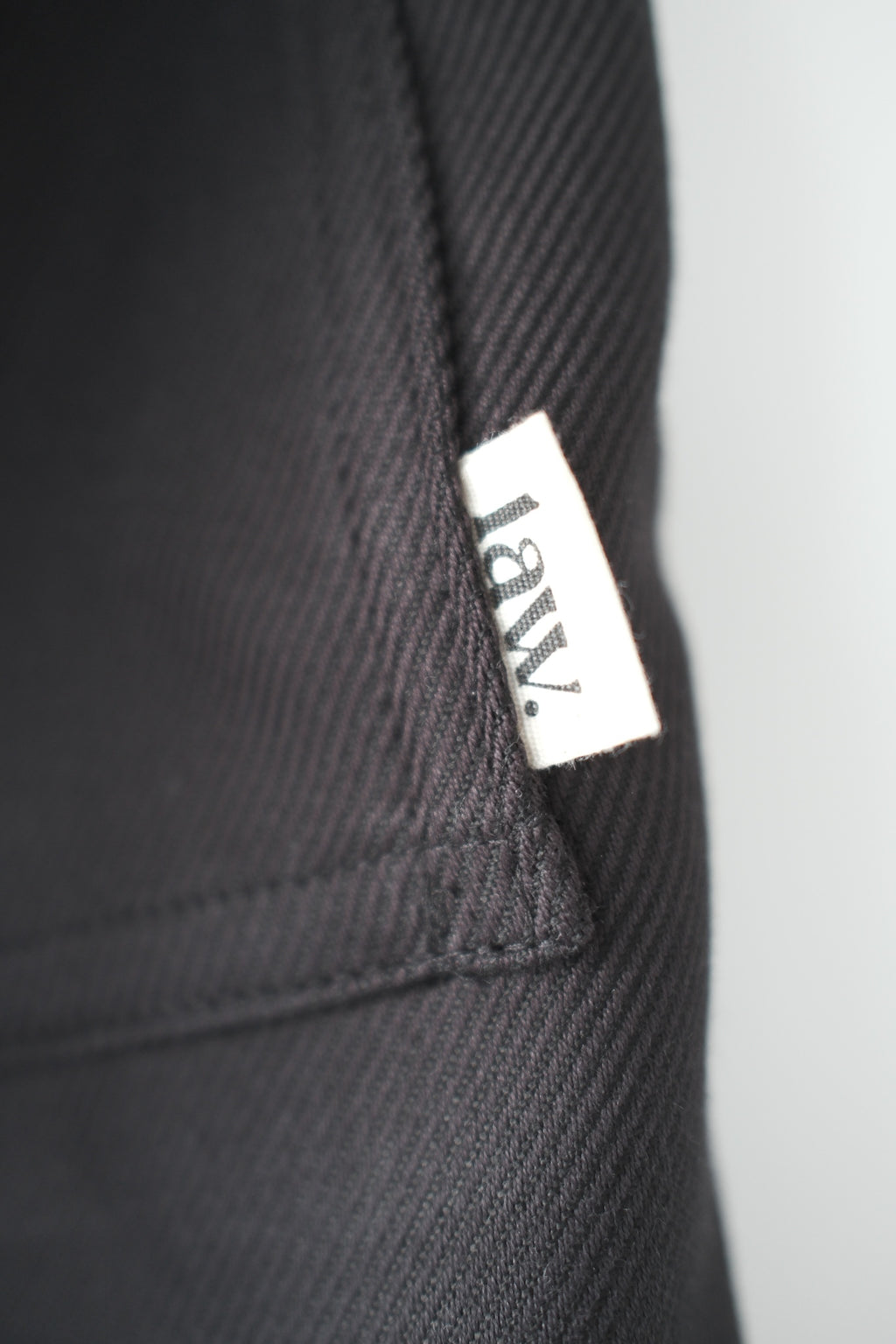 Willow Black Twill Barrel trousers | Ready to Ship