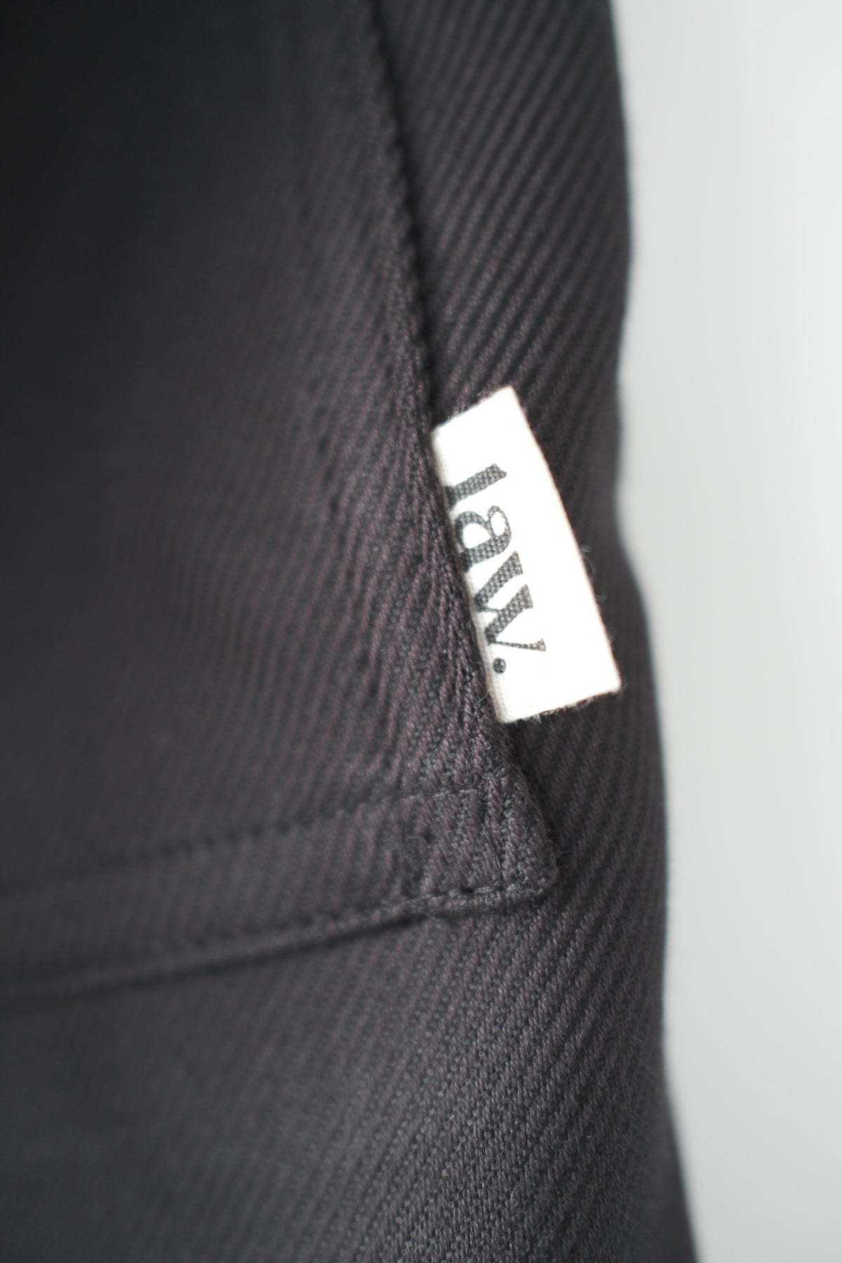 Willow Black Twill Barrel trousers | Ready to Ship