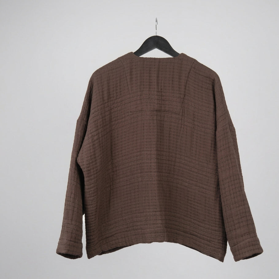 Long Elly Cardigan Brown - Ready to Ship