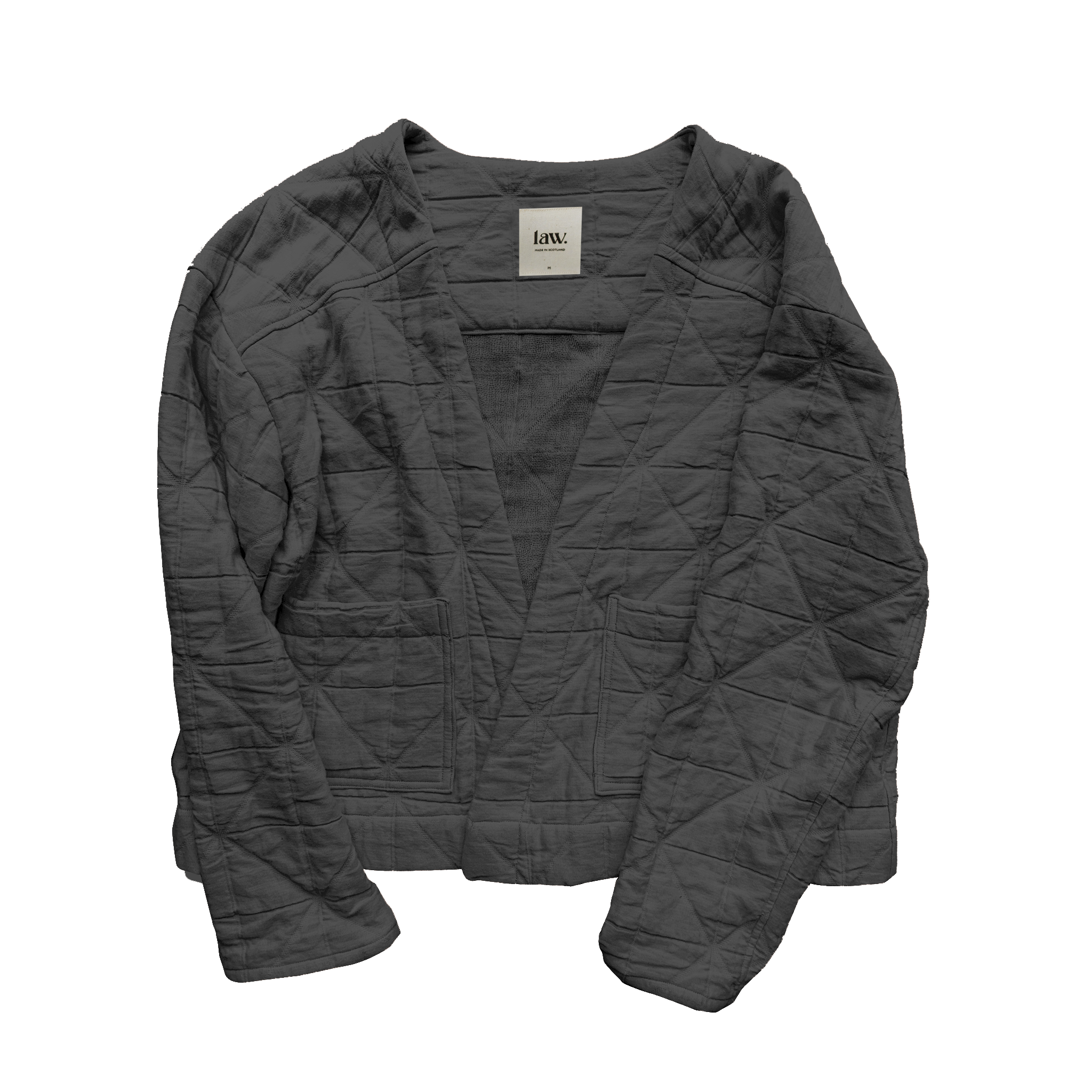 'Elly' Padded Cardigan Black
