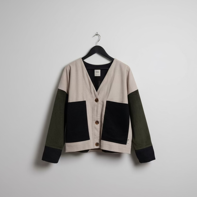 'Kirkwell' cord patch jacket - size medium