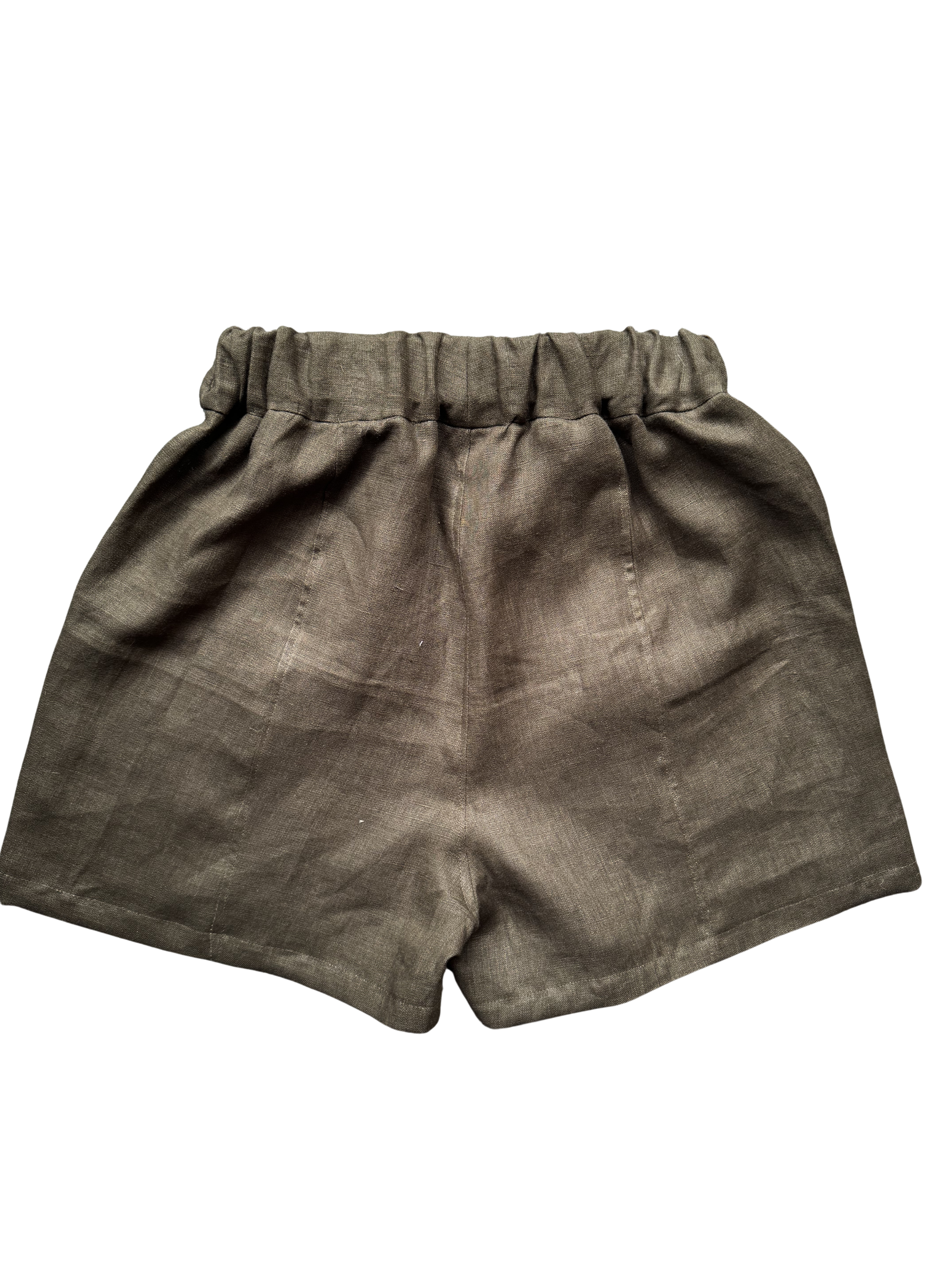 Colour block linen shorts - ready to ship Size Small