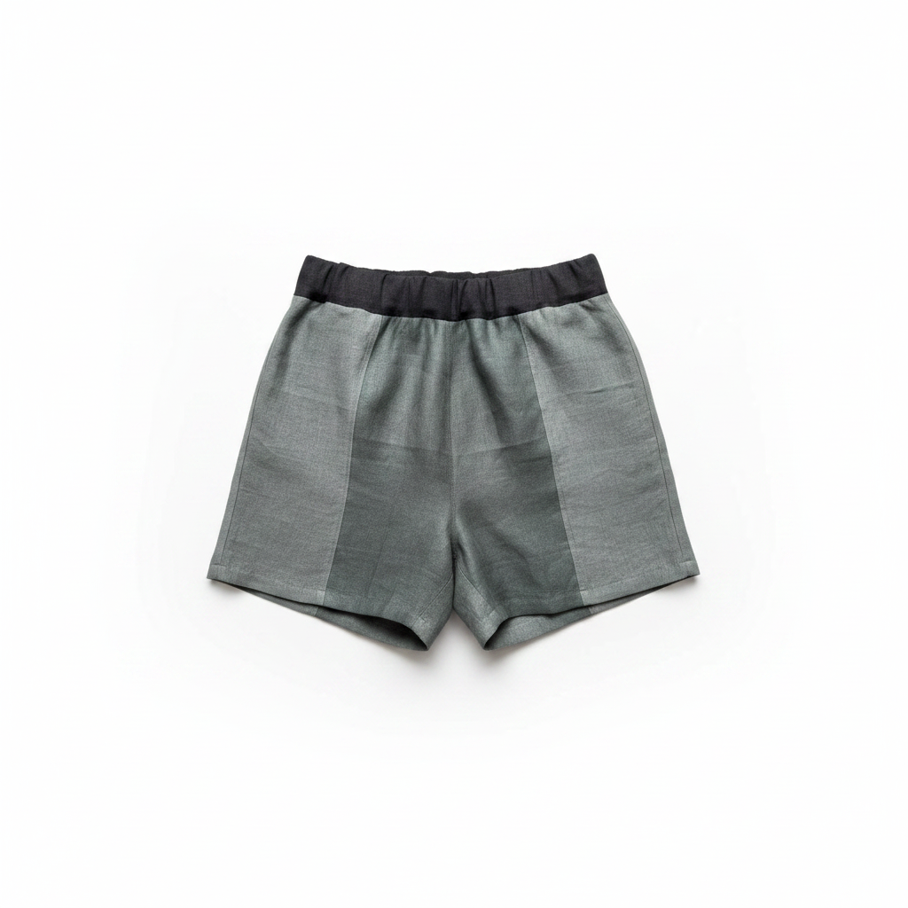 Colour block linen shorts - ready to ship Size Medium