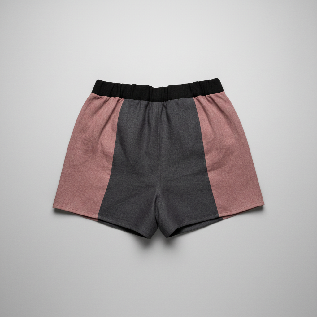 Colour block linen shorts - ready to ship Size Large