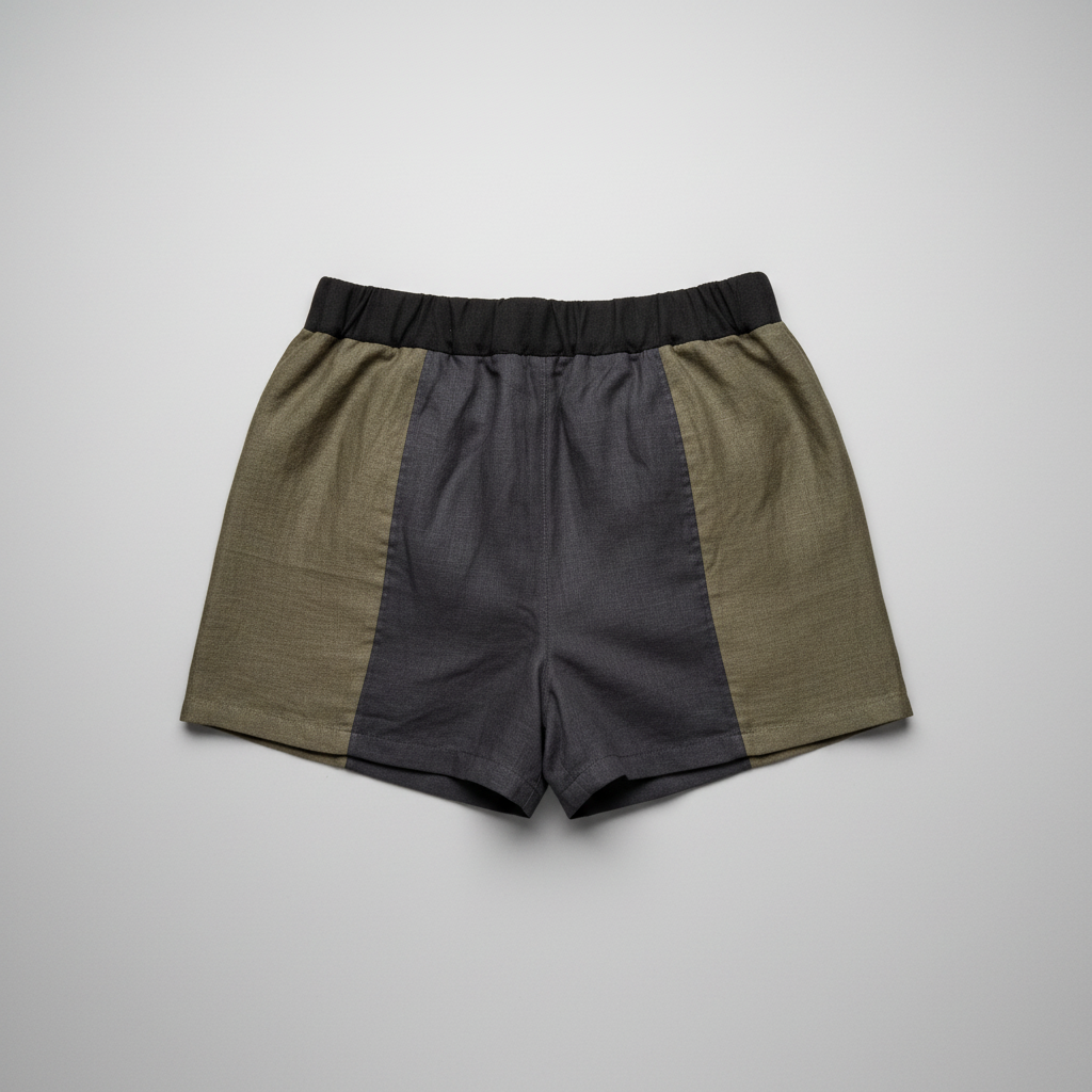 Colour block linen shorts - ready to ship Size Large