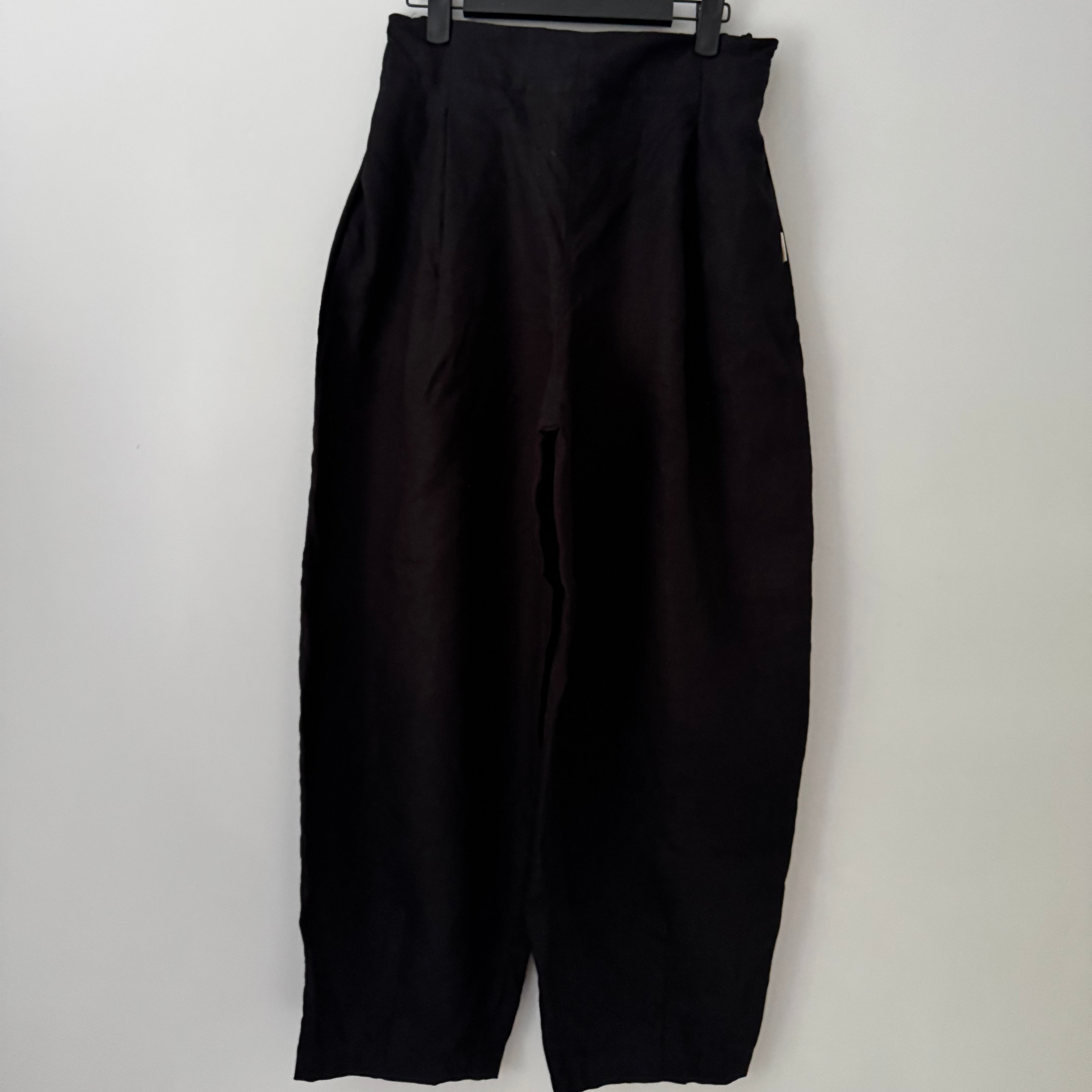 Pre-Loved 'Morley' Black Linen trousers - Size Small