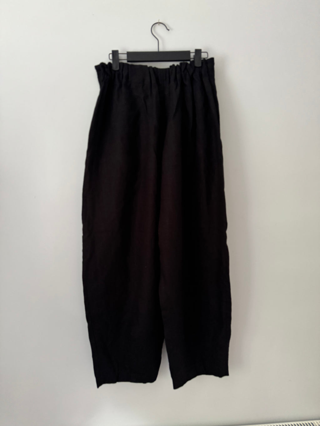Pre-Loved 'Morley' Black Linen trousers - Size Small