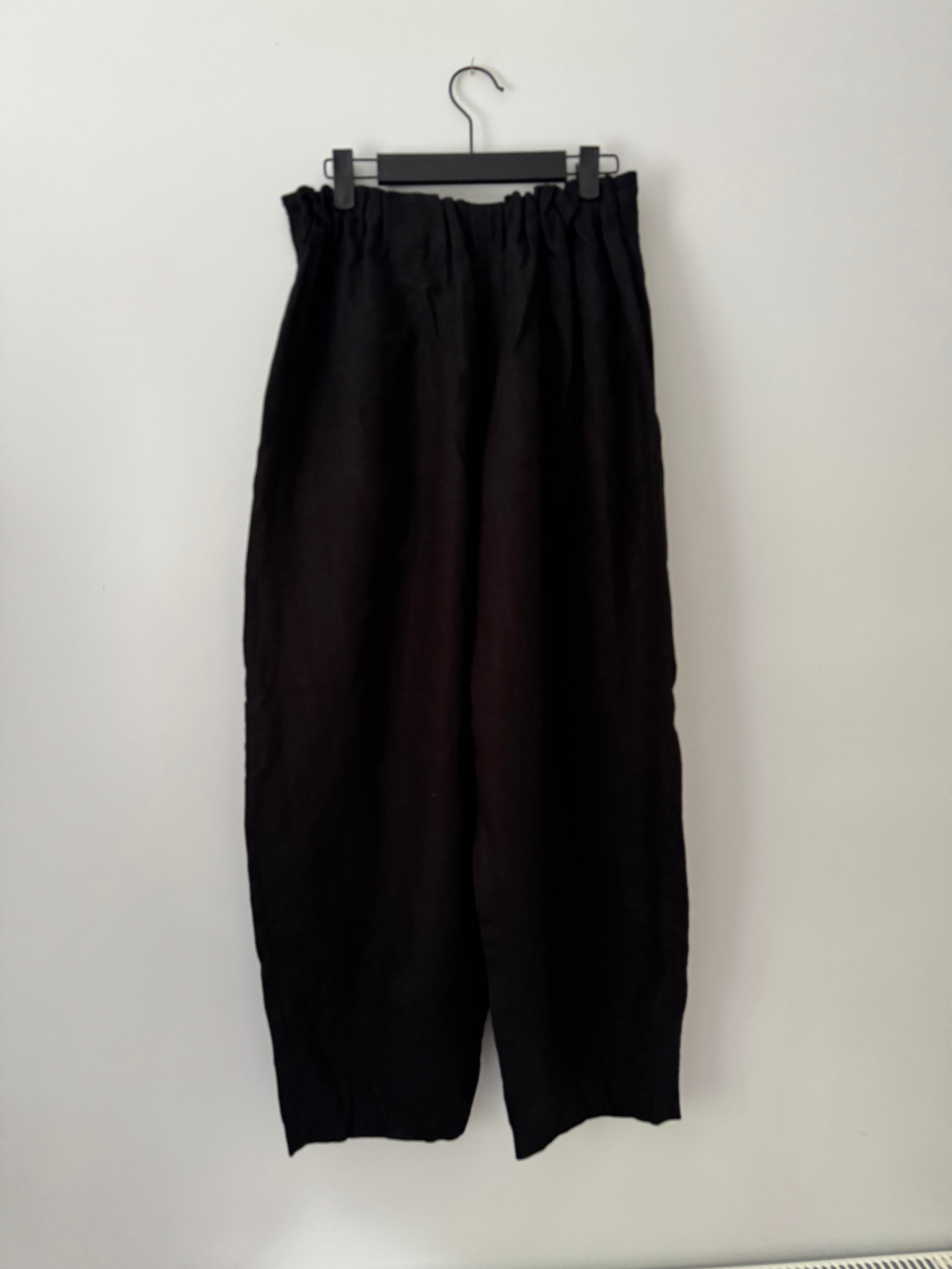 Pre-Loved 'Morley' Black Linen trousers - Size Small