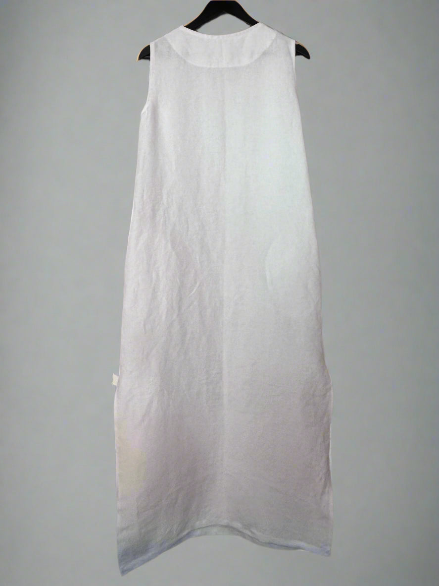 WHITE LINEN DRESS