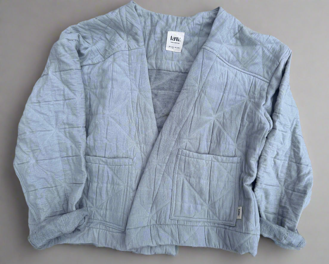 'Elly' Padded Cardigan grey