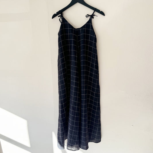 'Isla' Checked Maxi Dress - Size small development sample