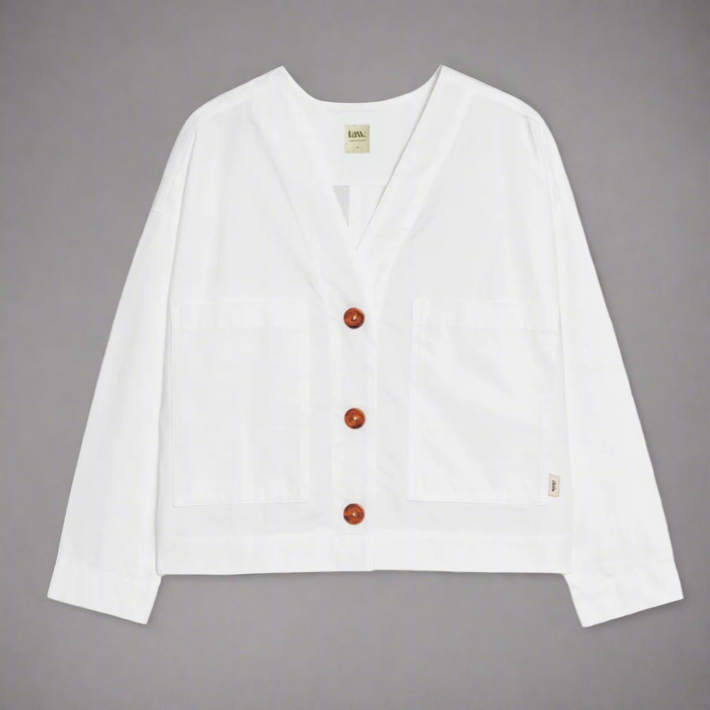 white poplin shirt
