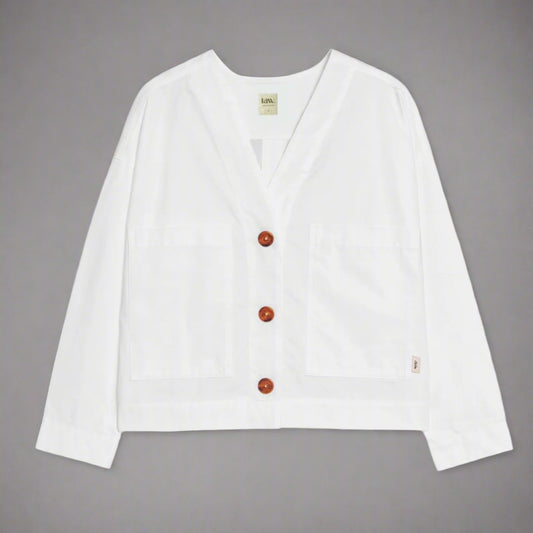 white poplin shirt

