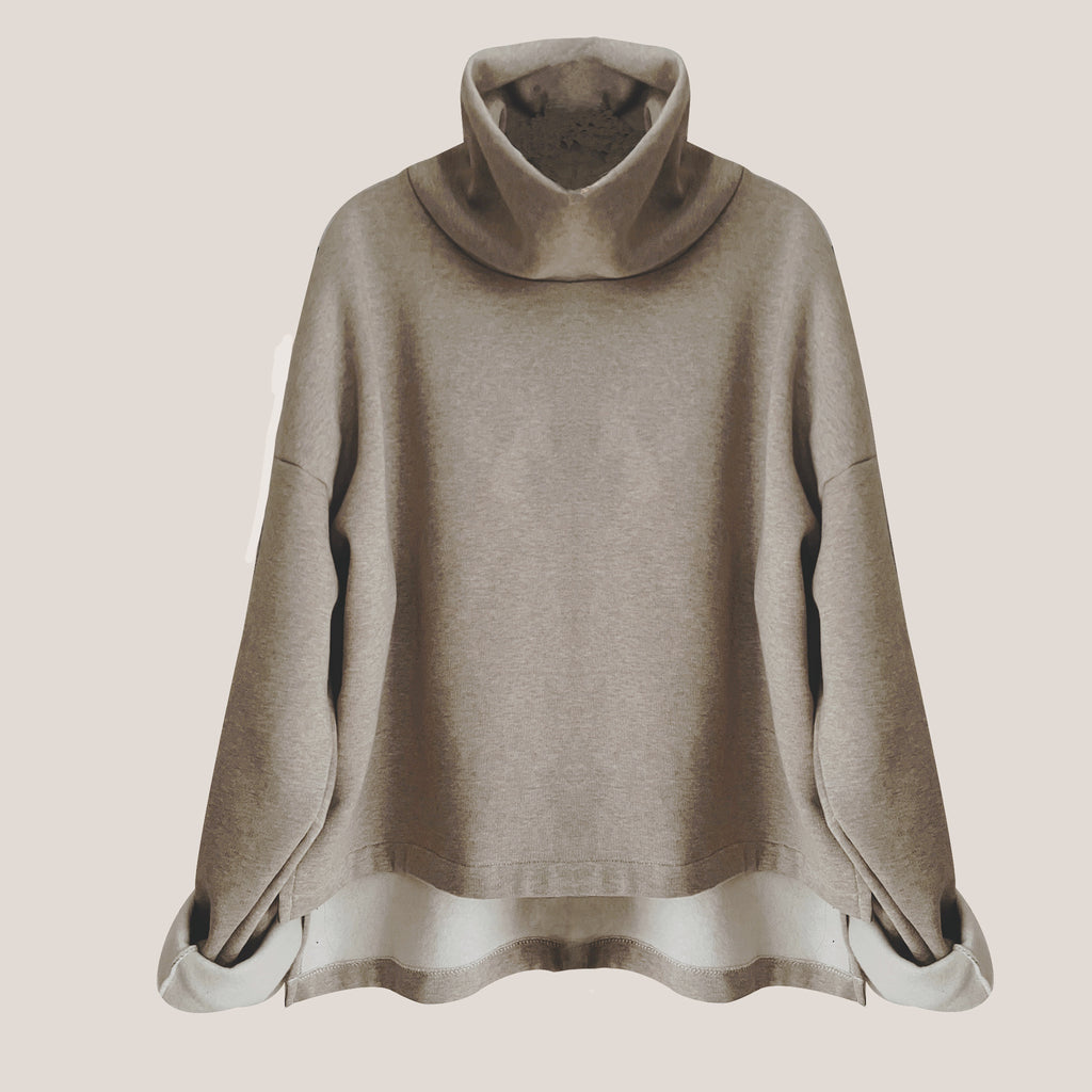 'Laurena' funnel neck sweatshirt