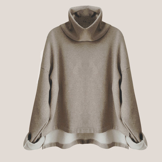 'Laurena' funnel neck sweatshirt