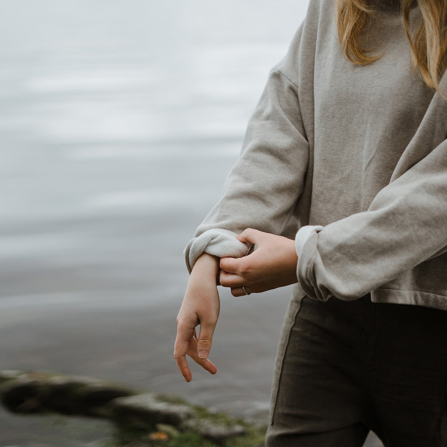 'Laurena' funnel neck sweatshirt