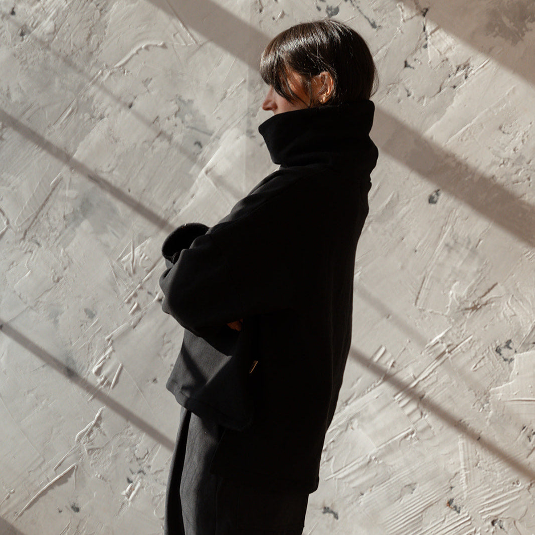 'Laurena' funnel neck sweatshirt - Made to Order