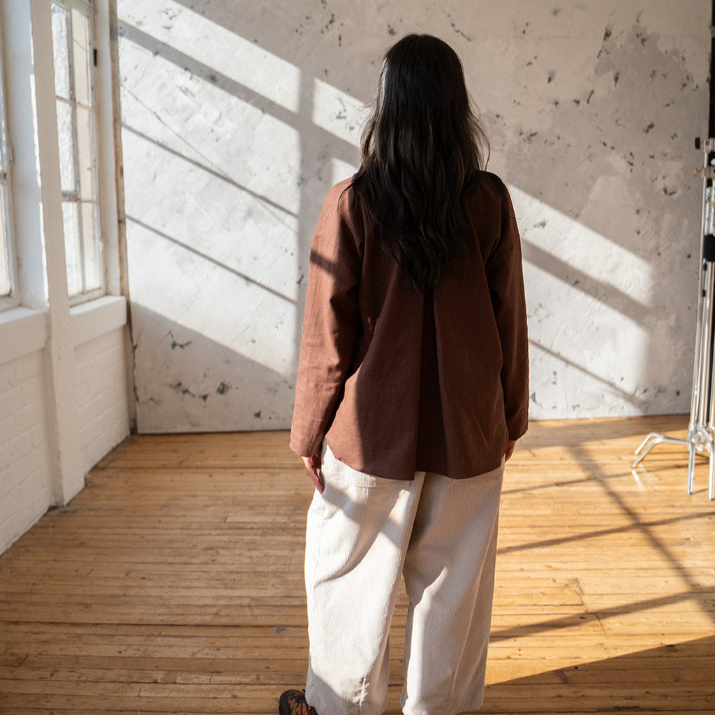 'Edie' Linen Shirt - Made to Order