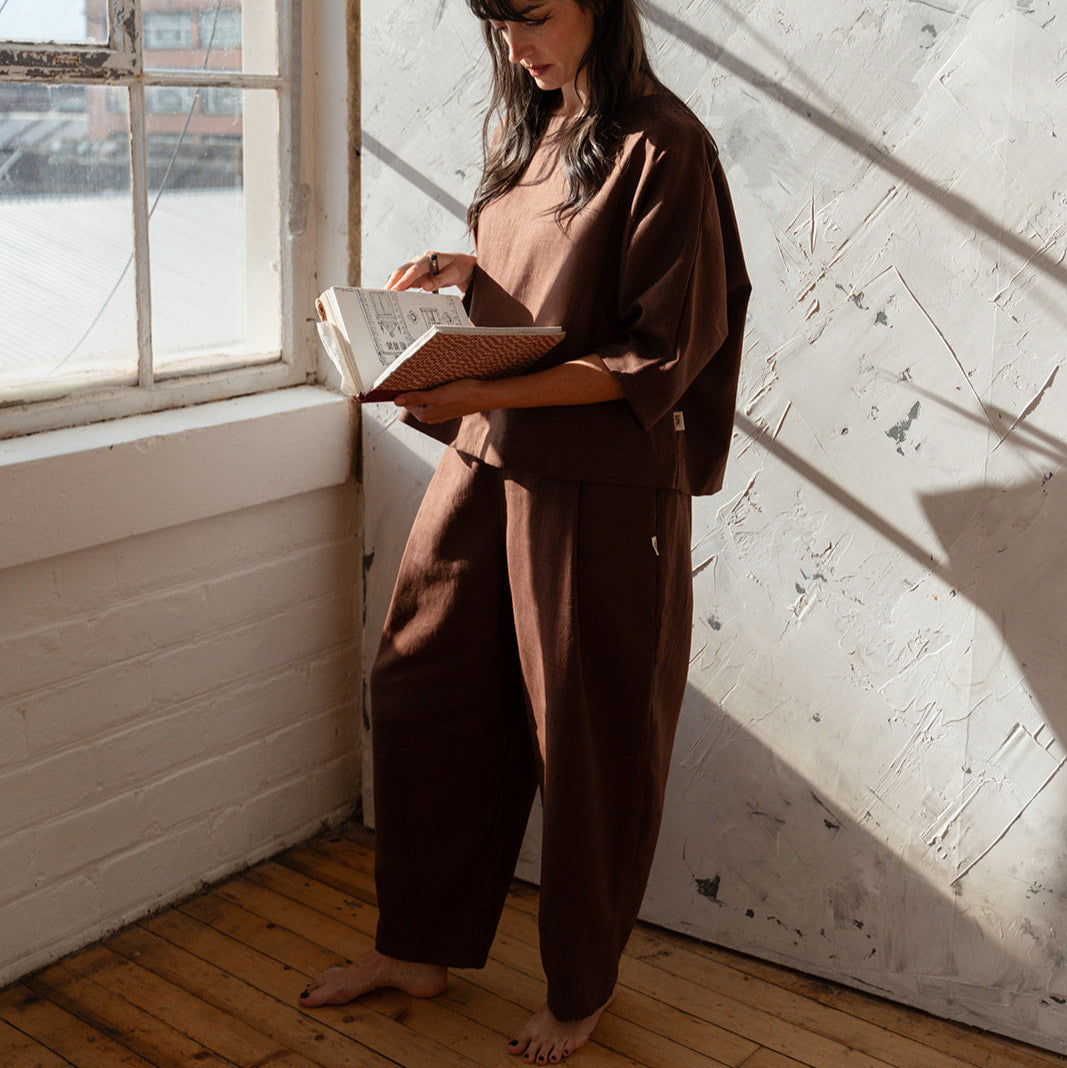 'Morley' linen trousers - Ready to Ship
