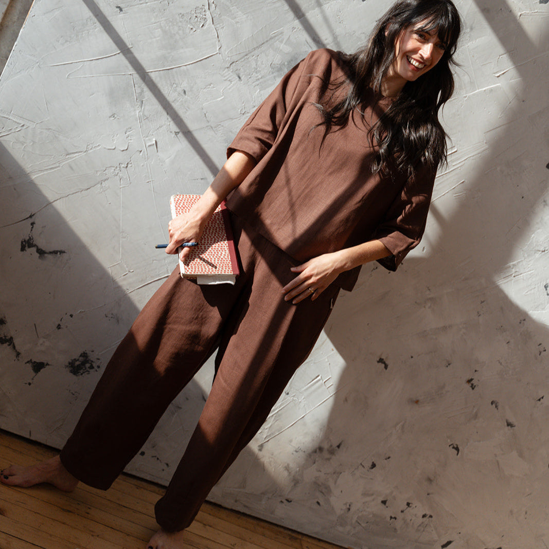 'Morley' linen trousers - Ready to Ship