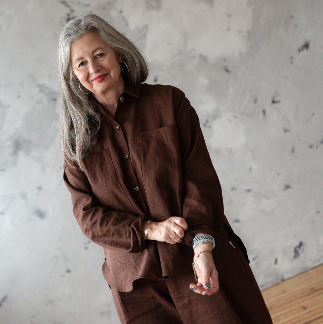 'Edie' Linen Shirt - Made to Order