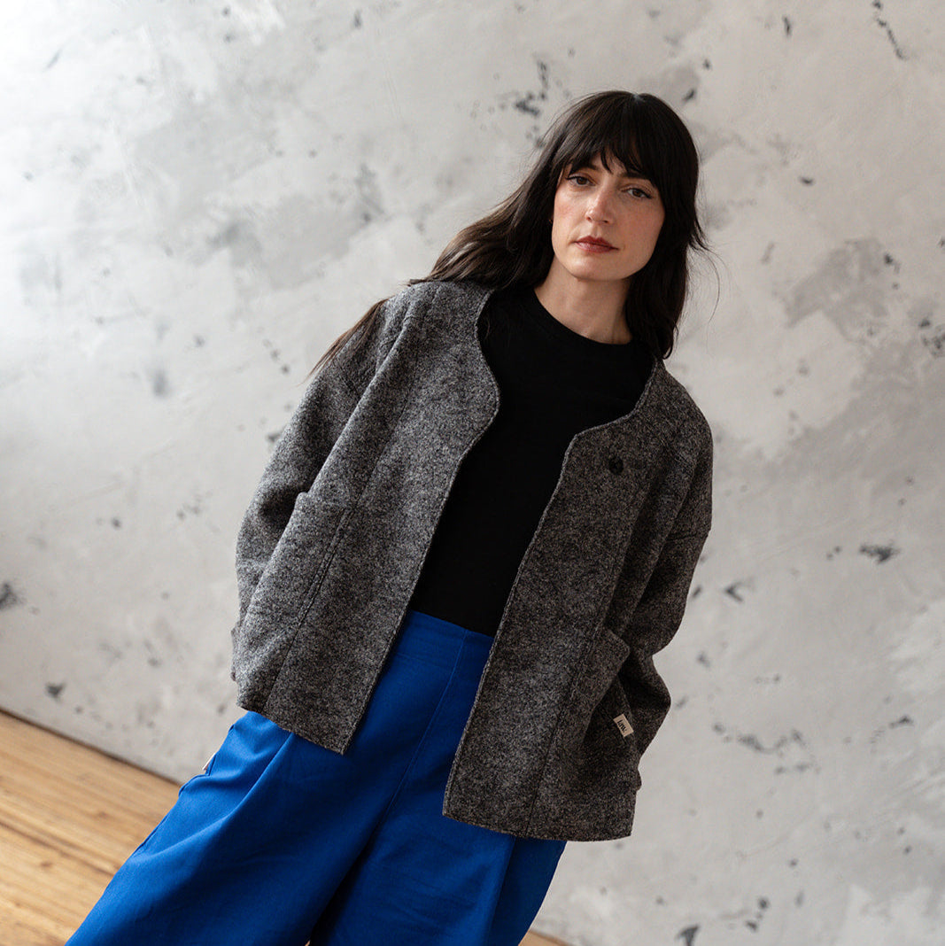 Boiled wool cardigan - Made to Order