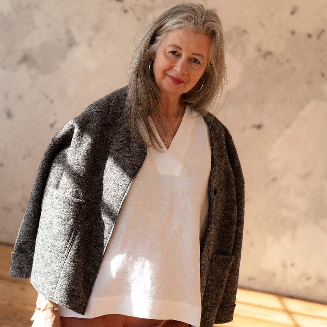 Boiled wool cardigan - Made to Order
