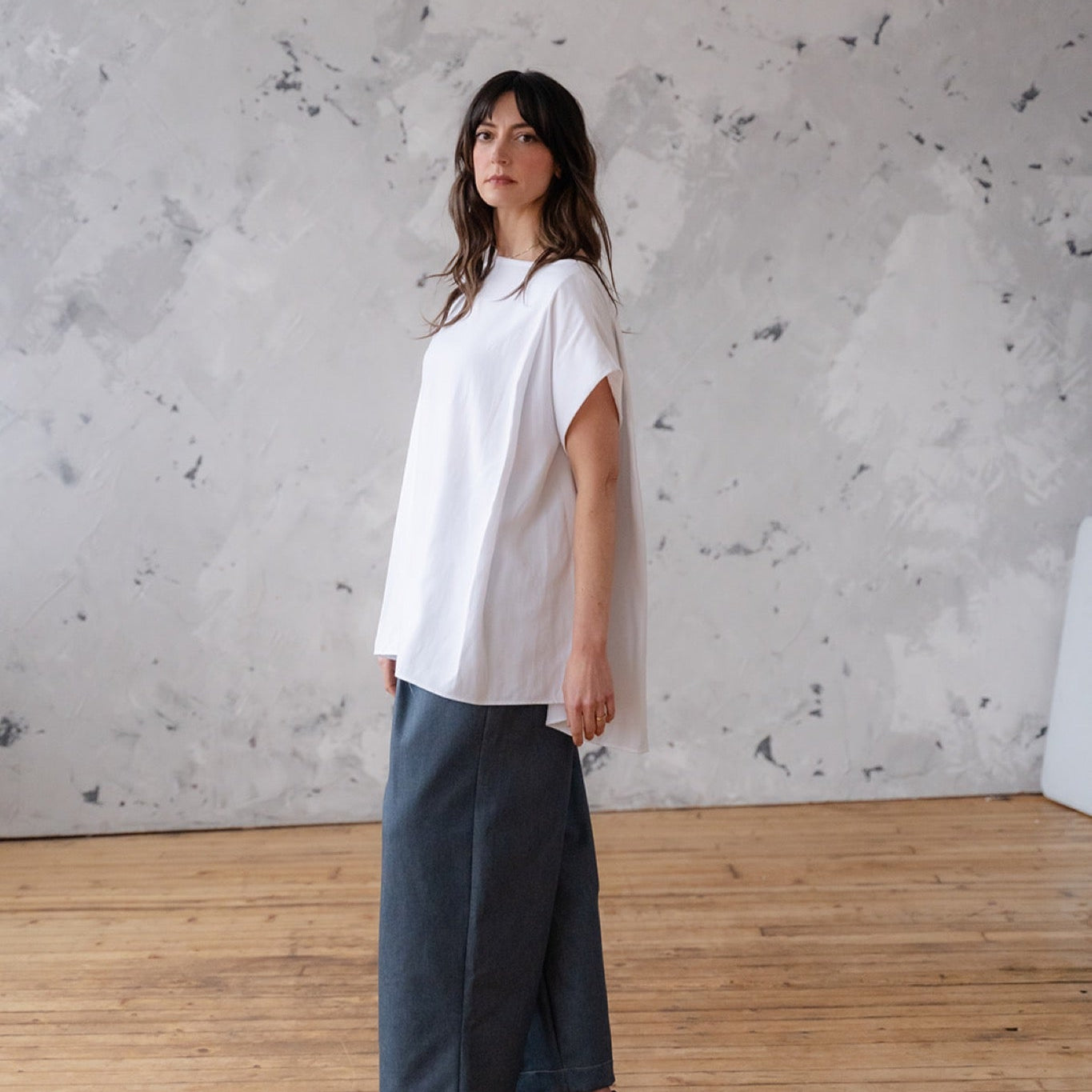 'Kim' - oversized pleated top Ready to Ship