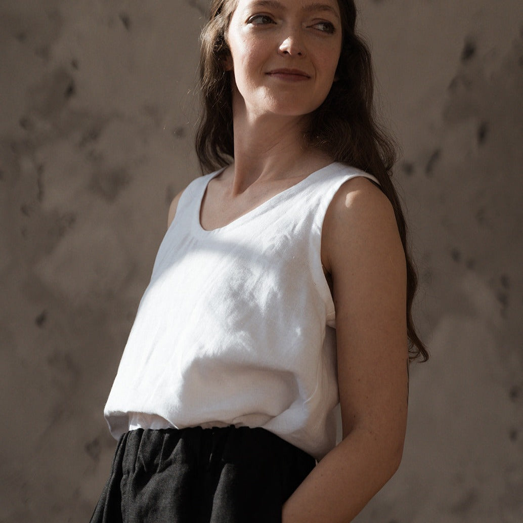 white margo vest front