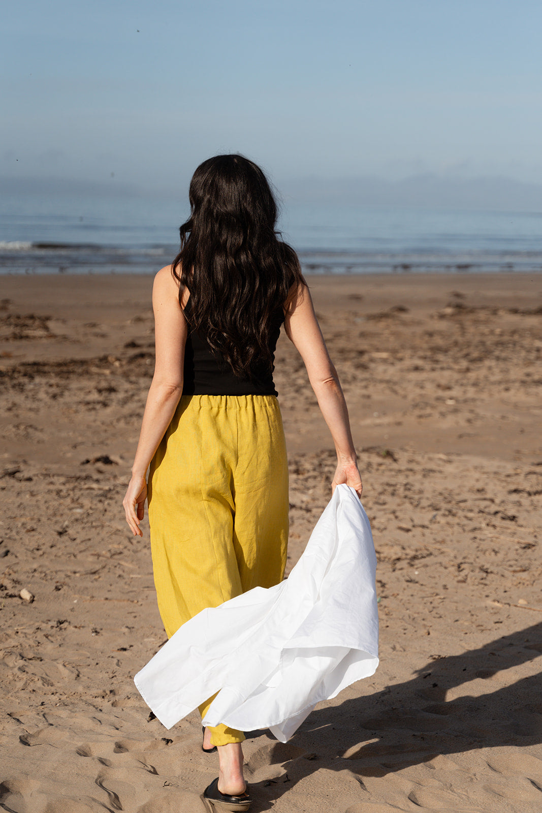 Willow citrus linen Barrel trousers | Made to Order