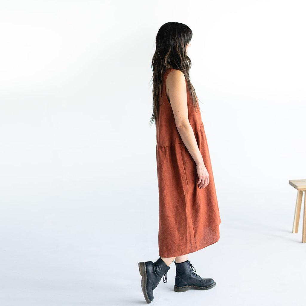 'Mandy' Linen Dress - Ready to ship