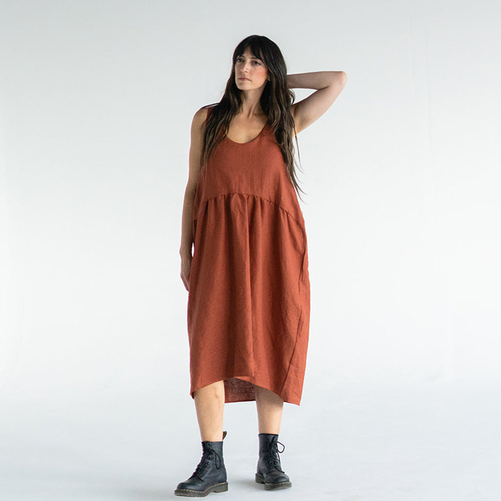 'Mandy' Linen Dress - Ready to ship