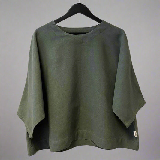 'Olivia' Sage top | pre-loved | size L