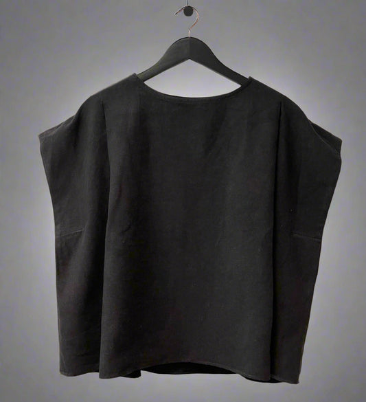'Kim' - oversized pleated top Development sample size small