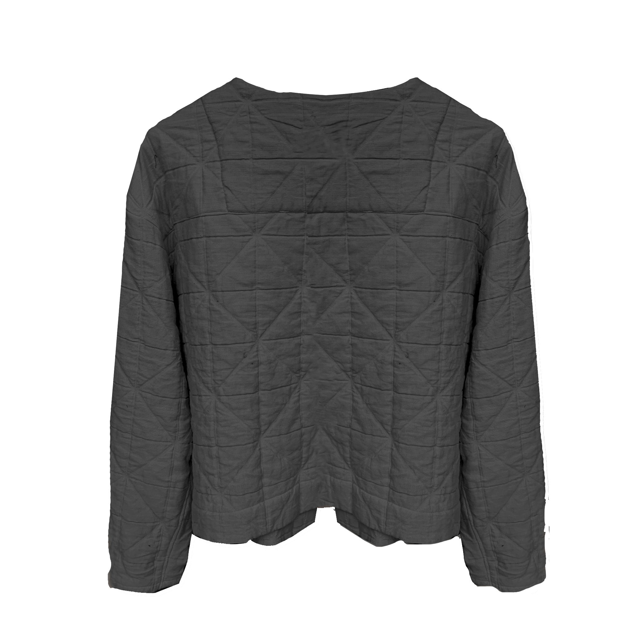 'Elly' Padded Cardigan Black