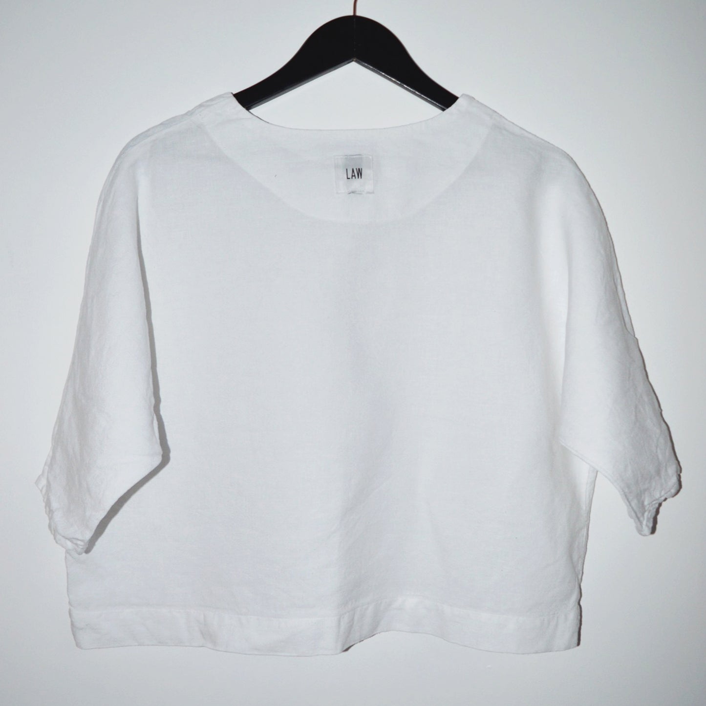 'Olivia' Oversized linen top size S | Pre-loved