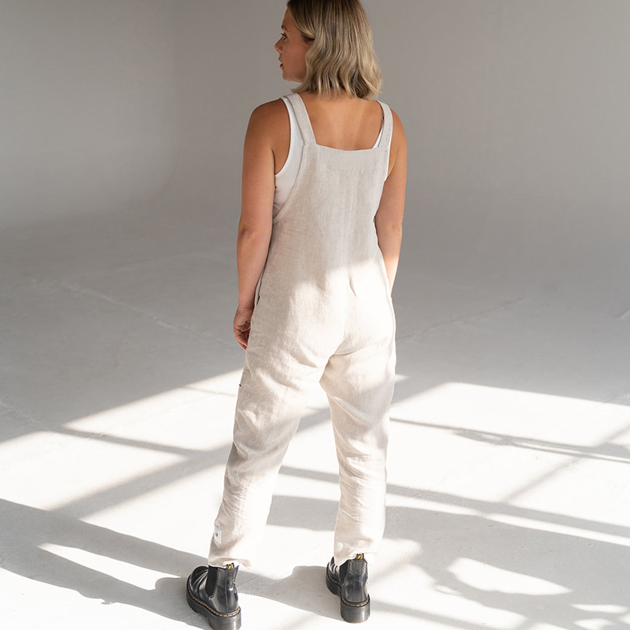'Charlie' Linen Dungarees